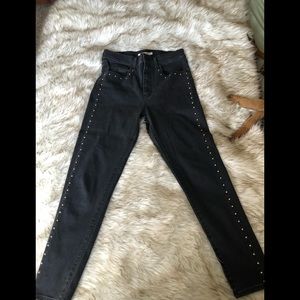 Levi’s Studded Black Mile High Super Skinny Sz. 30